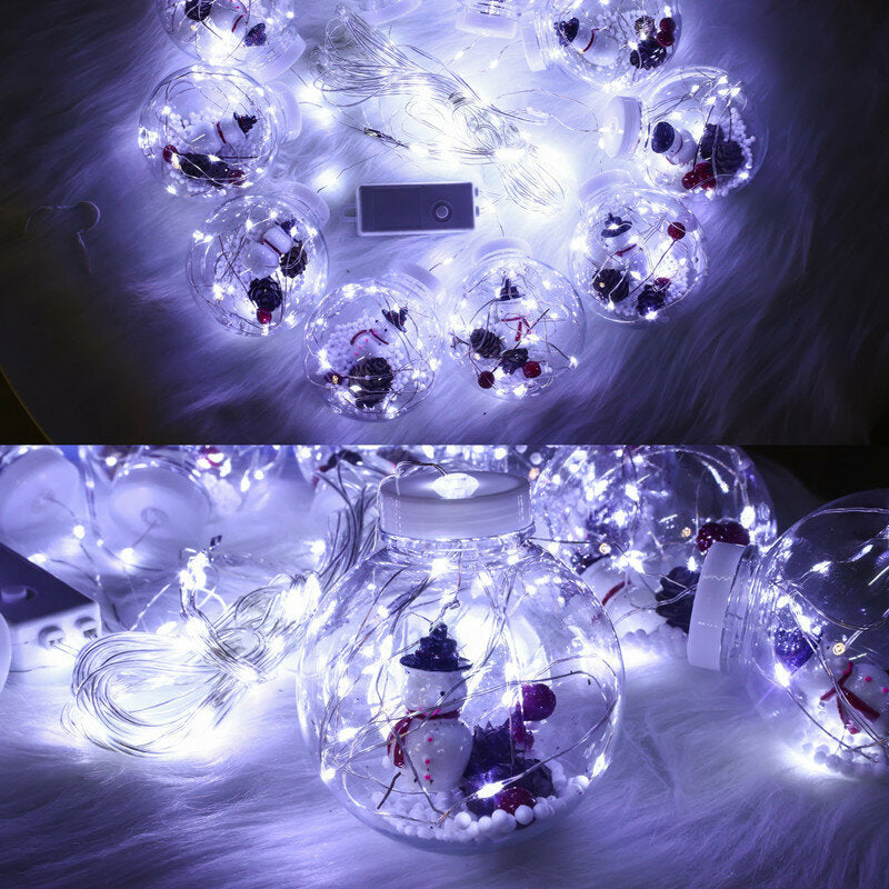 LED Fairy String Curtain Window Lights Holidays Party Waterproof Christmas Decorations Lights