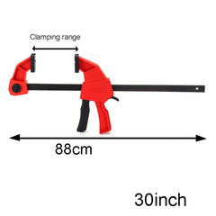 30/36 Inch Heavy Duty F Clamp WoodWorking Quick Grip Bar Plastic Grip Wood Clamp