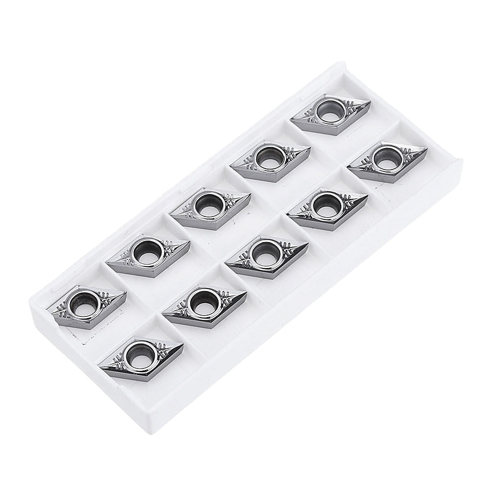 10pcs DCGT11T302/04/08 Carbide Insert DCGT32.51 Turning Tool Blades for Aluminum