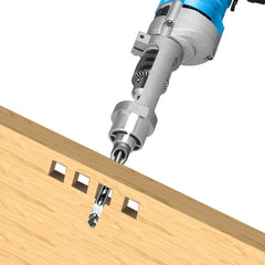 Square Hole Drill Bit Adapter for Hand Electric Drills - Durable, Quick Install, Fits 20mm Width, 38-43mm Diameter