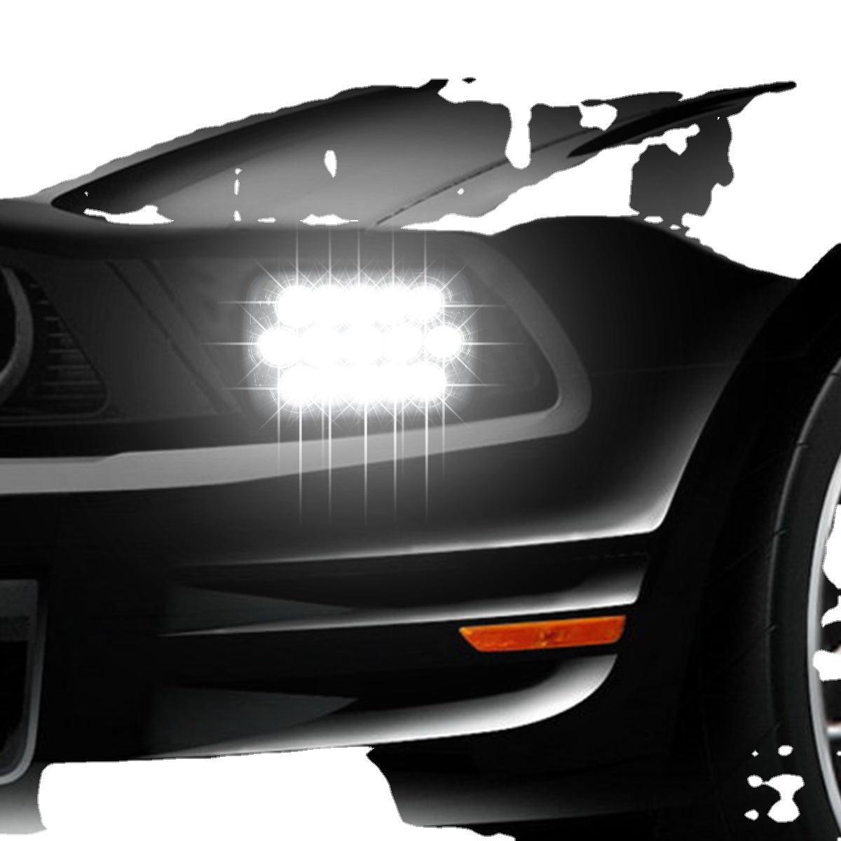 2 Pcs Wrangler Headlight 5 x 7" LED Stock Headlights with Lamp
