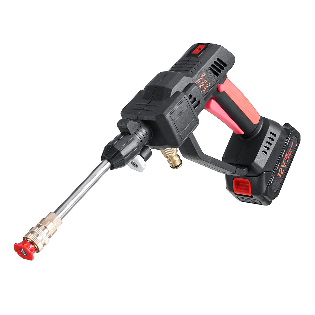 3L/Min 2000mAh High Pressure Washer Car Washing Machine Water Spray Guns Nozzle Wand Attachment Home