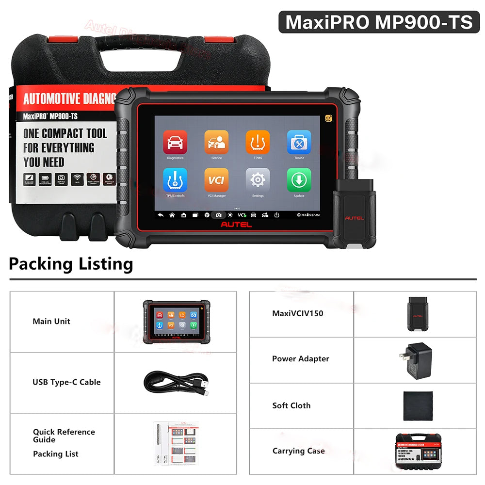 OBD2 Code Reader Car Diagnostics Scanner TPMS Programming Tools CAN FD DoIP Upgraded of MP808S TS MP900BT