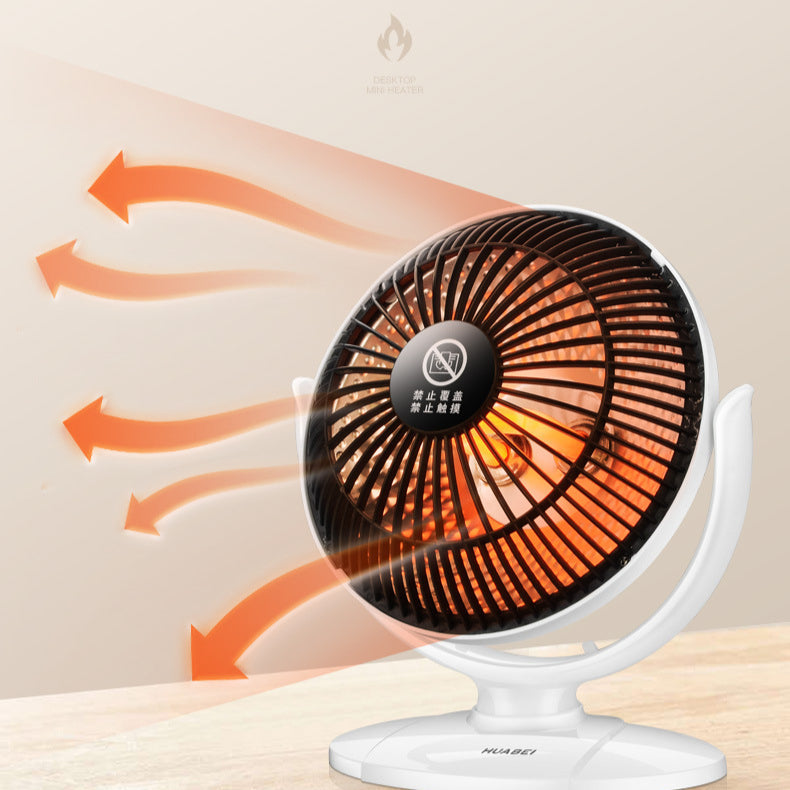 Compact Infrared Electric Heater: Portable Warm Fan for Home & Bathroom Winter Use