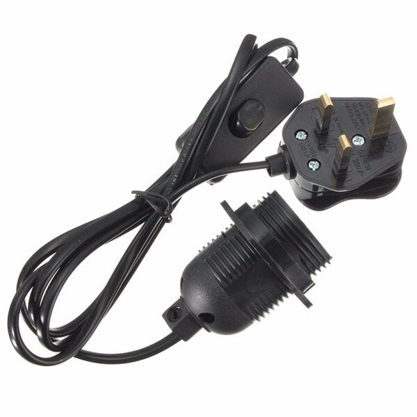 E27/E26 Edison ES Ceiling Light Holder Pendant Lamp Bulb Fitting Socket Switch Max Power AC 250V