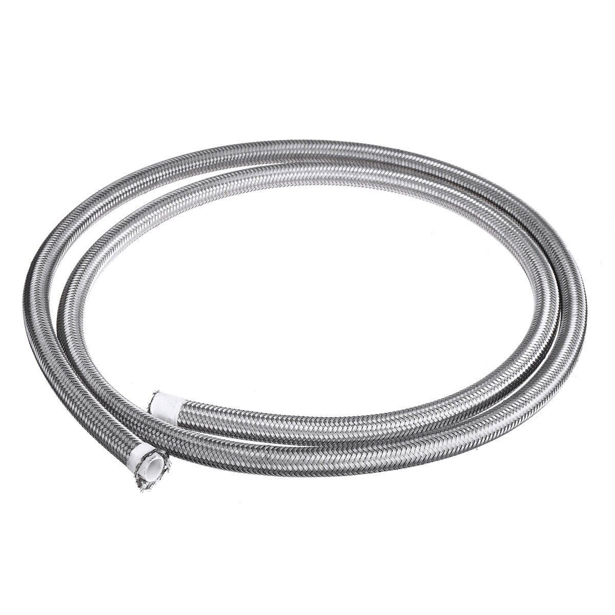 AN3 AN4 AN6 AN8 AN10 5FT Fuel Hose Oil Gas Line PTFE Stainless Steel Braided