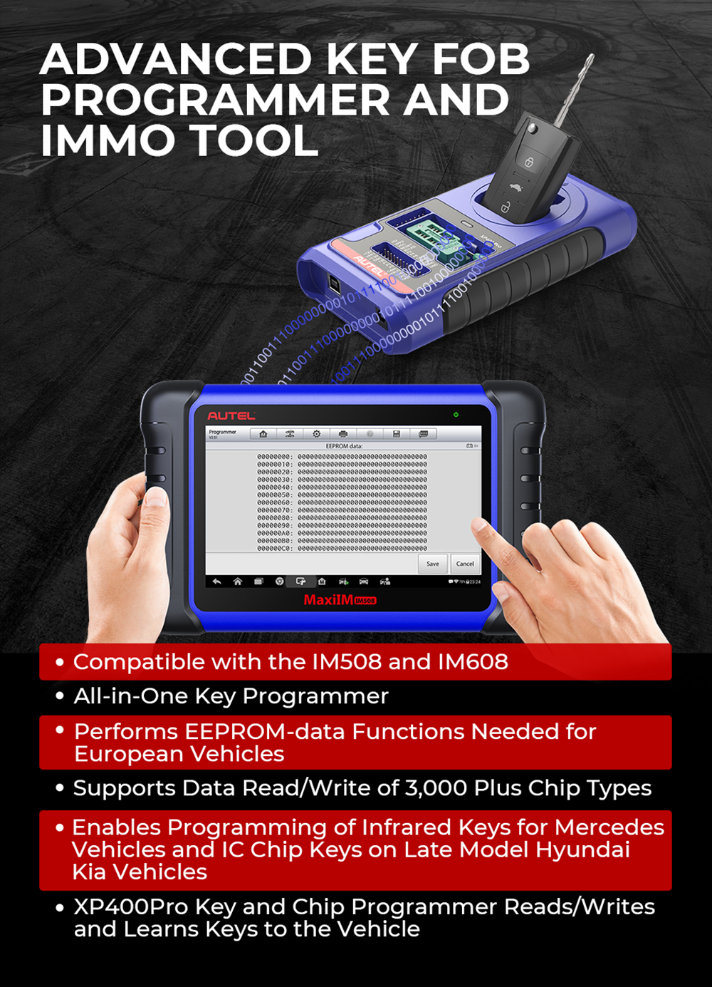 OBDII Scaner IM508 Auto IMMO Key Scan Programming Tool Car Diagnostic Machine