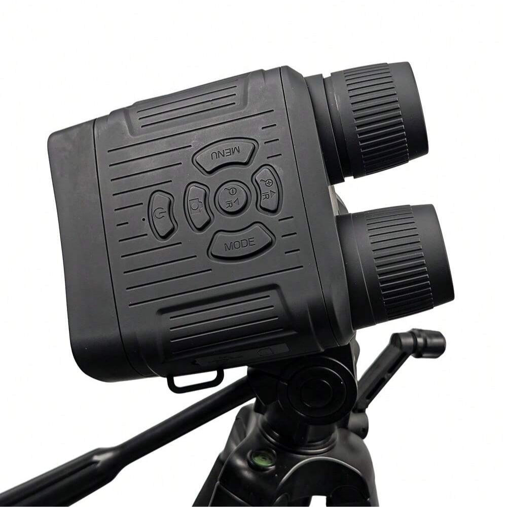 Adjustable Dual Camera 2.7K Video Recorder, 8MP, 10X Digital Zoom, Rechargeable Battery, 3" TFT LCD, Micro SD Support