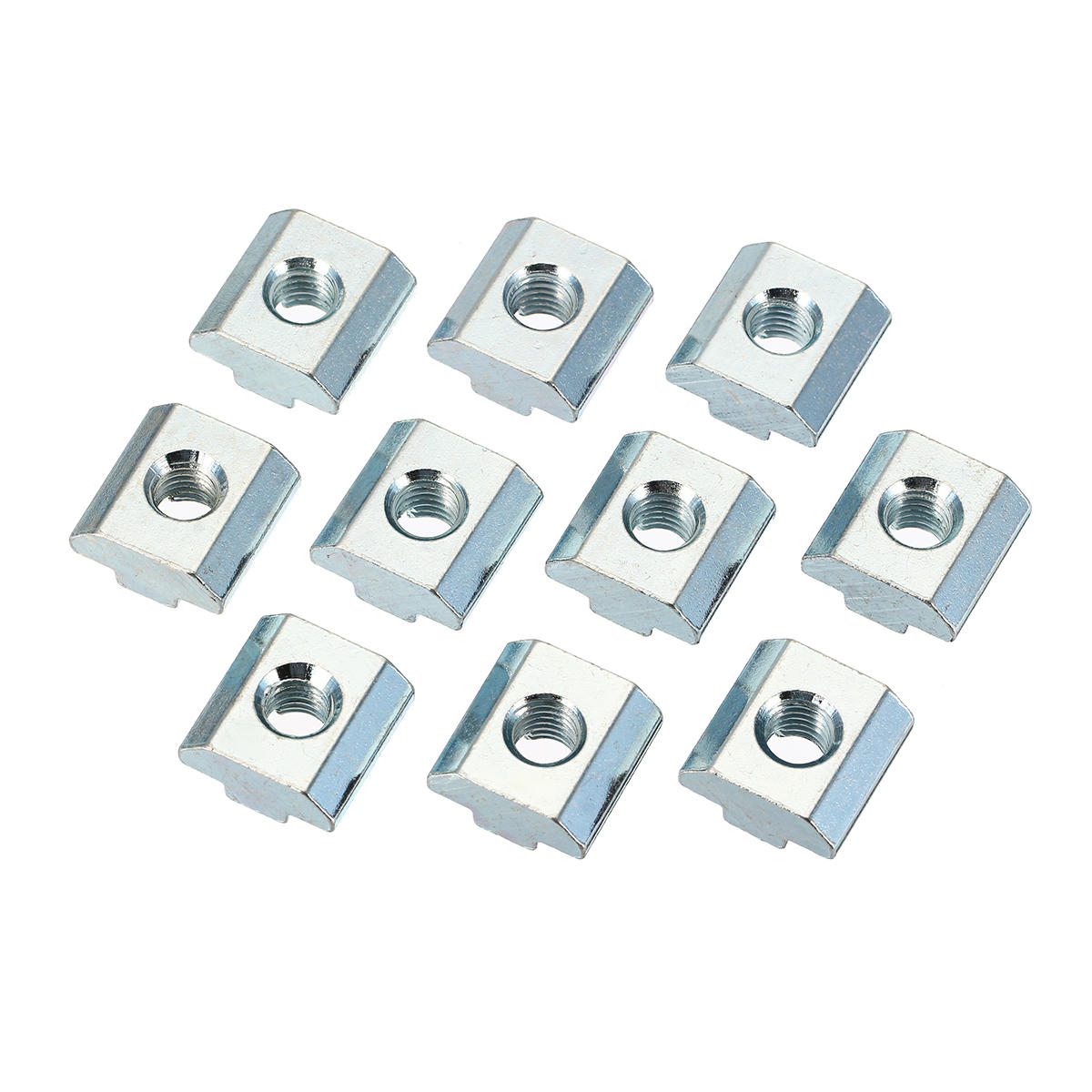 20pcs M8 Zinc Plate Coated T Sliding Nut for 4040 Series Alumunium Profiles