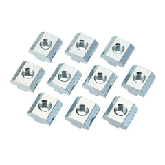 20pcs M8 Zinc Plate Coated T Sliding Nut for 4040 Series Alumunium Profiles
