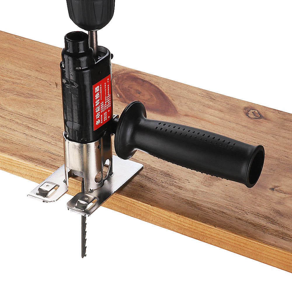 Multifunction Reciprocating Saw Attachment Change Electric Drill Jig Saw Metal File for Wood Metal Cutting