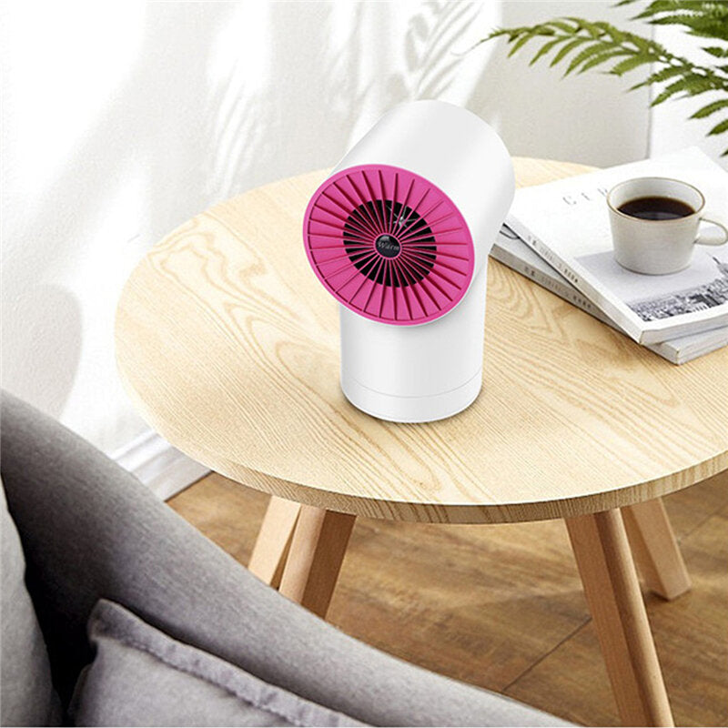 Compact Electric Desktop Heater for Home, Dorm & Office with Oscillation