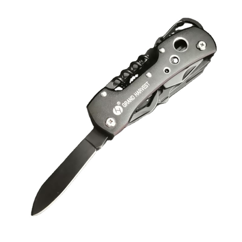 Black Multifunction Swiss Knife Outdoor Camping Survival Army Folding Knife EDC Multi Purpose Tool