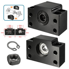2pcs BK10 BF10 Ball Screw End Supports Bearing Blocks for Ball Screw SFU1204 CNC Machine