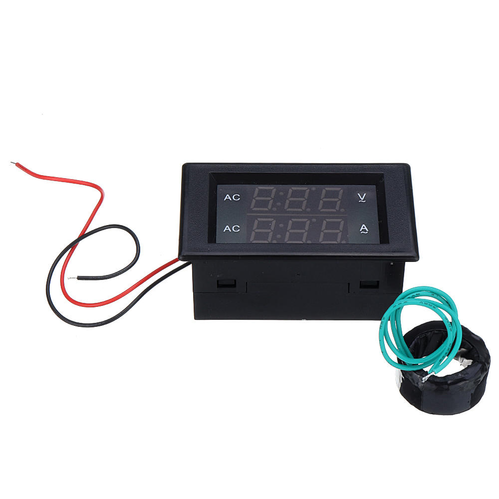 AC Three-phase 500V 100A LED Dual Display AC Voltmeter Current Meter Digital Display