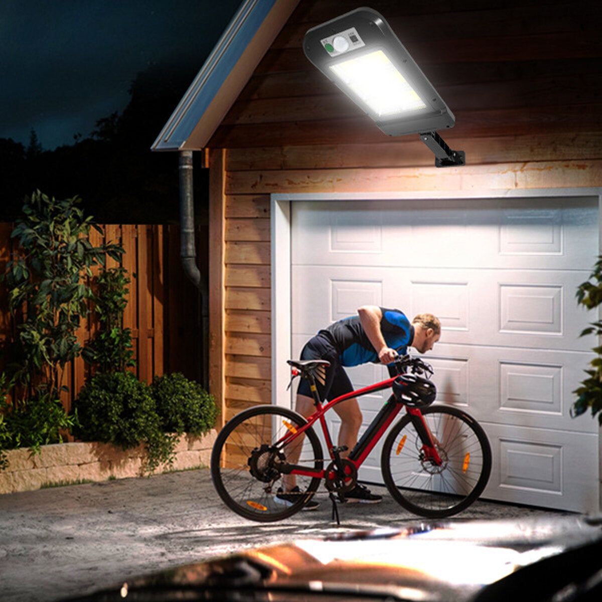 120COB Solar Street Light Motion Sensor Remote Area Security Road Lamp IP65