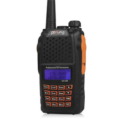 Portable Walkie Talkie Two Way Radio 128CH UHF VHF Dual Band Handled Transceiver