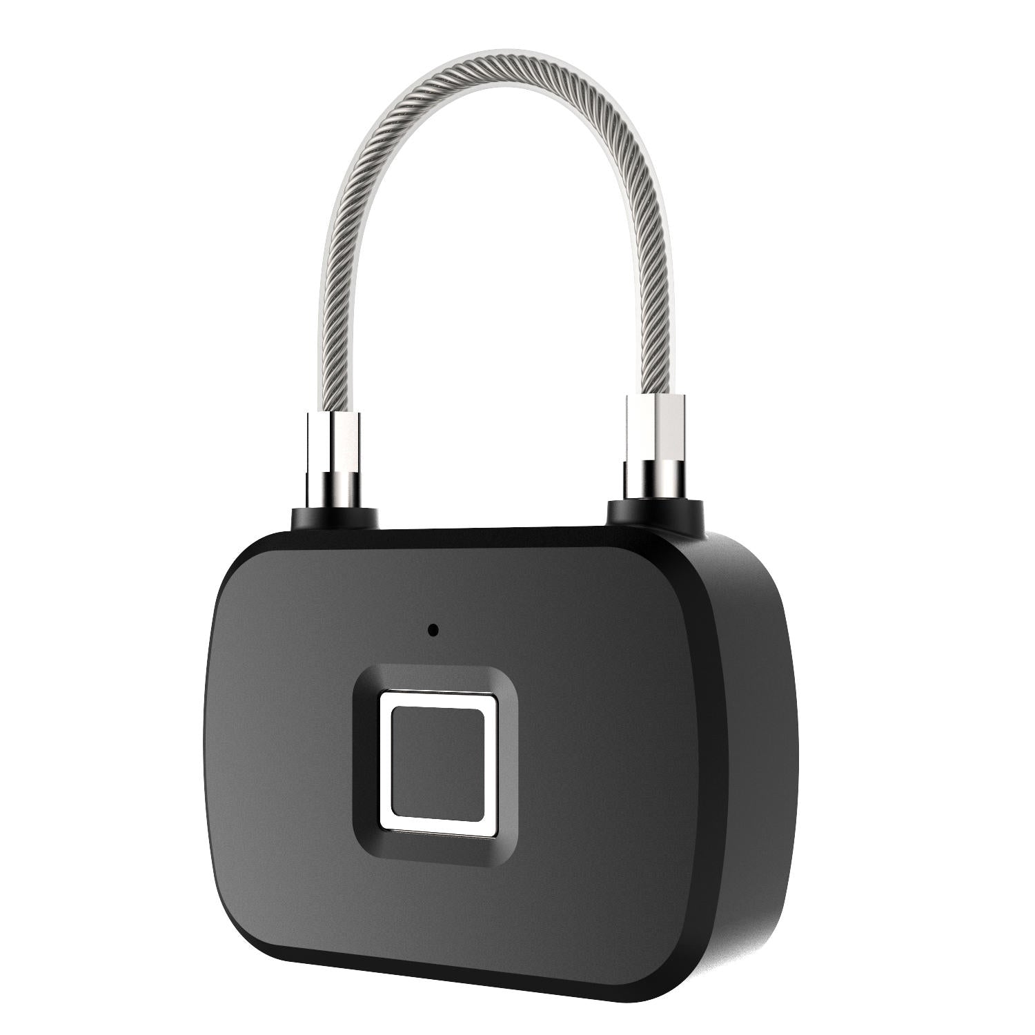 Fingerprint Security Keyless Lock Plastic Three Color Light Wire Rope Lock 3M 10 Sets of Fingerprint lock Induction