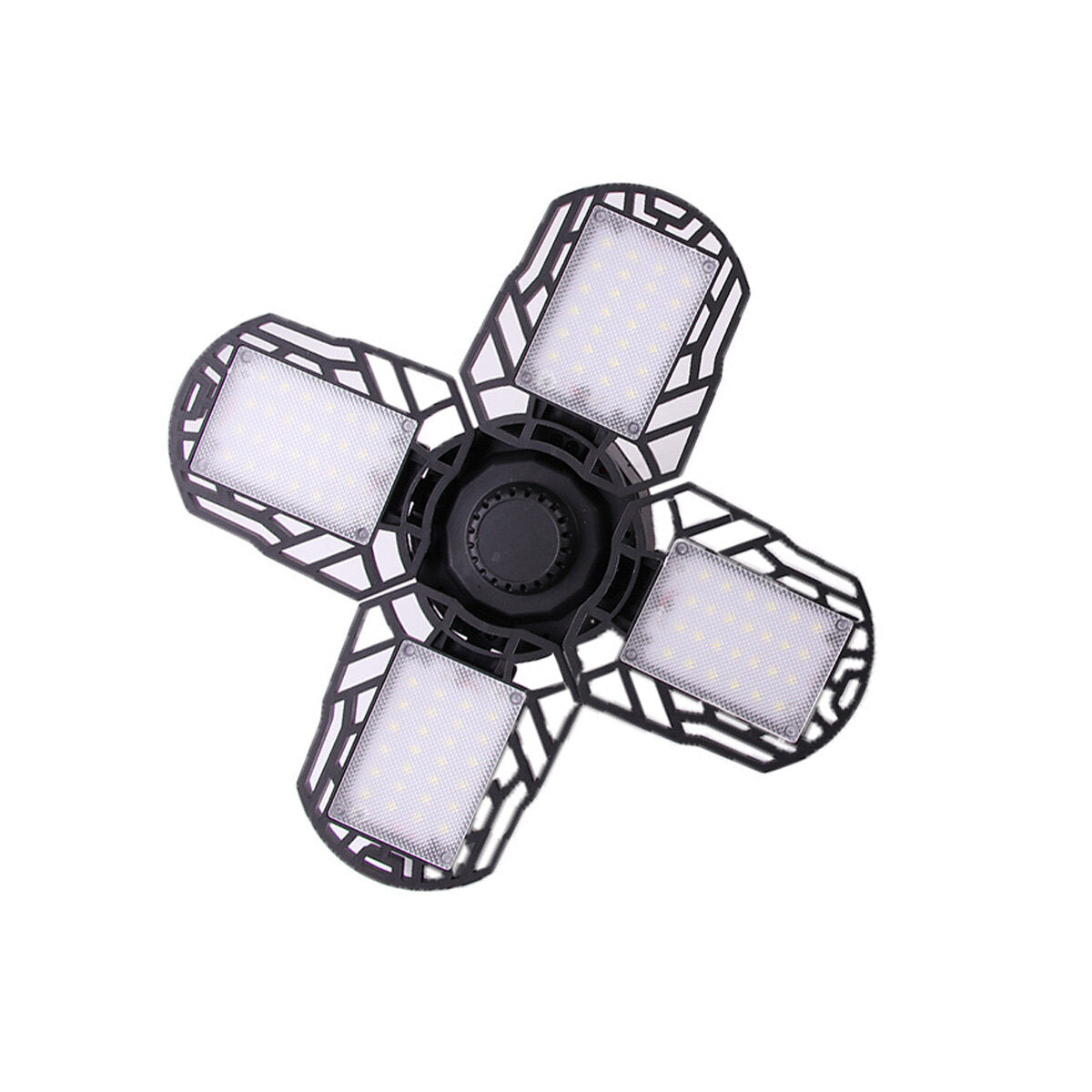 USB + Solar Power 6000lm 200W  Garage Ceiling Light Adjustable LED Work Light Bulbs with 3/4 Panel Led Shop Lights