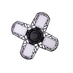 USB + Solar Power 6000lm 200W  Garage Ceiling Light Adjustable LED Work Light Bulbs with 3/4 Panel Led Shop Lights