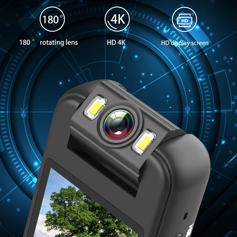 Ultra HD WiFi Action Camera with 1.4" Display, Night Vision, Portable DVR for Cycling, Skiing, and Driving
