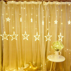 138LEDs Star Fairy String Light House Style Colorful Lamp Wedding Party Holiday Home Christmas Decor AC110V/220V