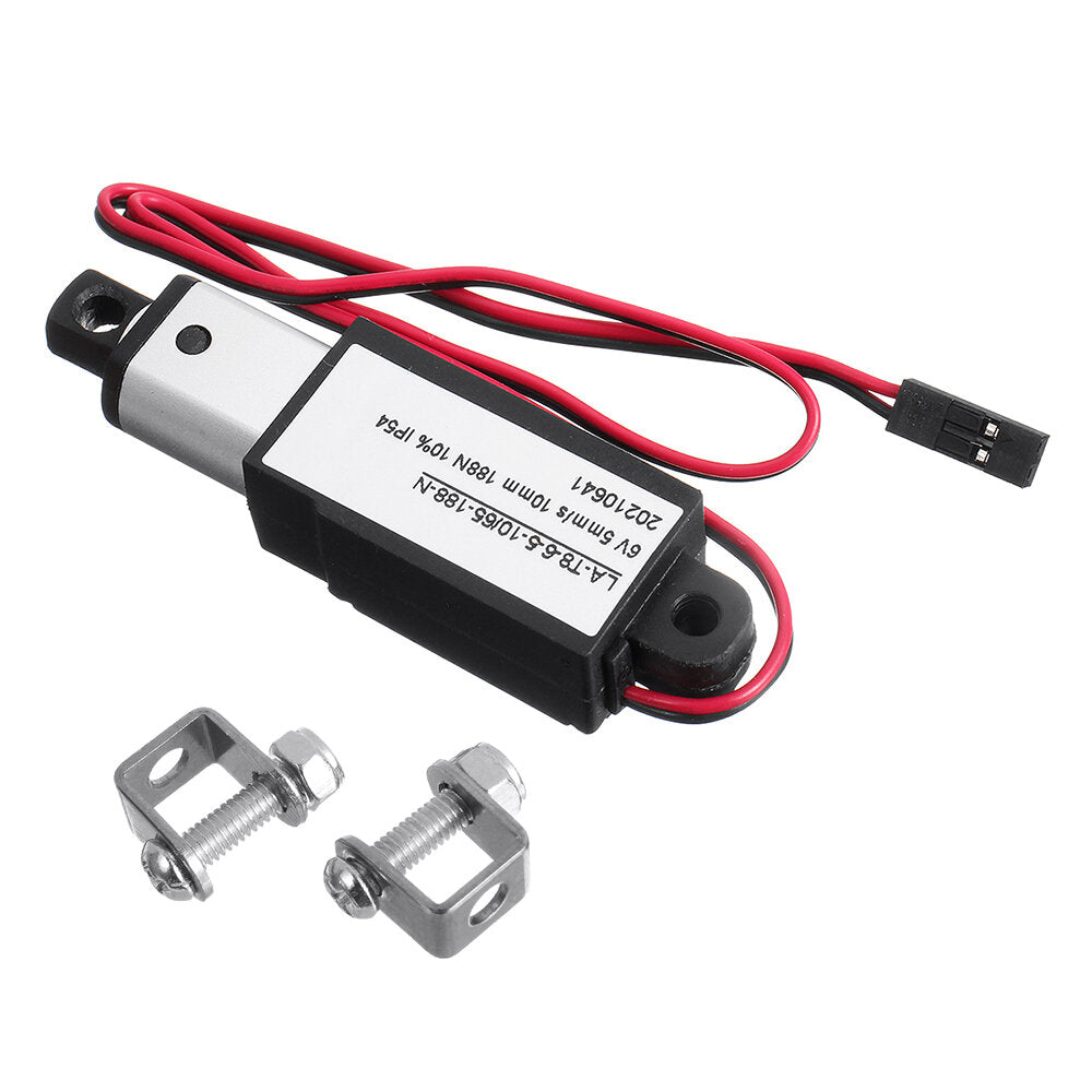 DC 6/12V 17.5mm Stroke Mini Electric Linear Actuator Motor Aluminum Alloy Linear Actuator Linear Motor Telescopic Rod Lifter
