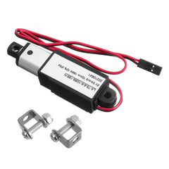 DC 6/12V 17.5mm Stroke Mini Electric Linear Actuator Motor Aluminum Alloy Linear Actuator Linear Motor Telescopic Rod Lifter