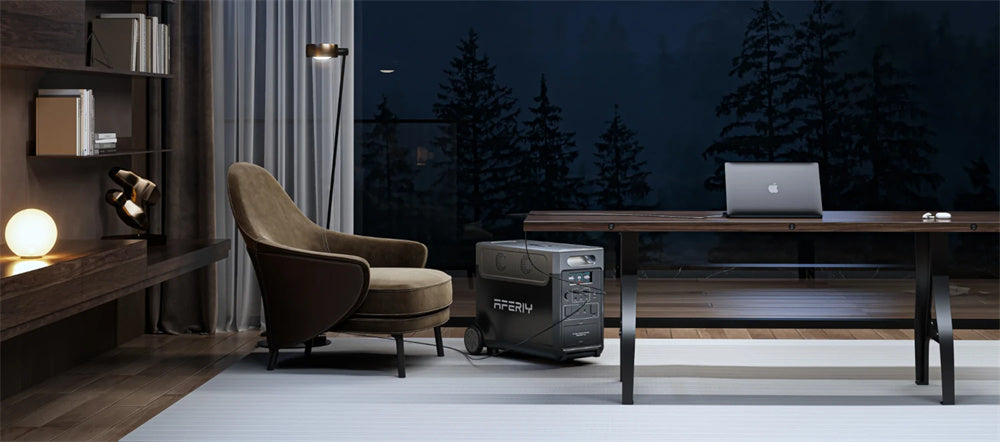 3600W 3840Wh LiFePO4 Portable Power Station, Optional 1 or 2 Expansion Batteries, App Control, UPS & Wheels for Home Backup & RV