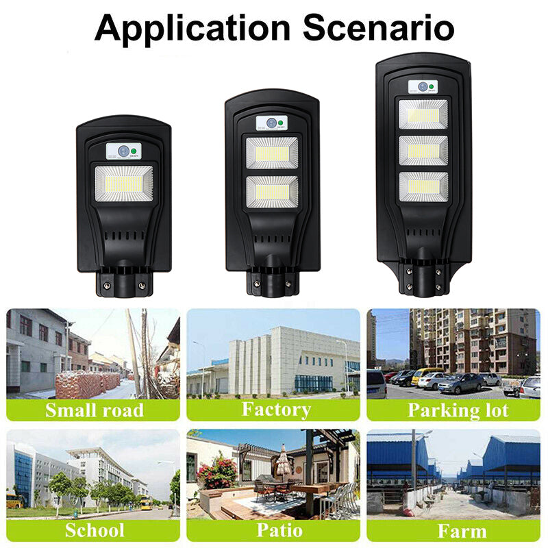 150/300/450LED Solar Street Light PIR Motion Sensor Outdoor Garden Road Wall Lamp