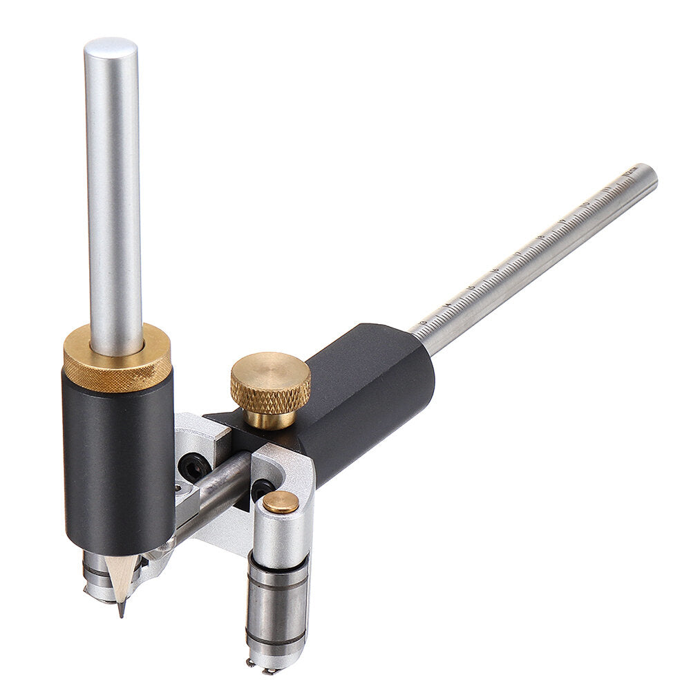 Straight Arc Scriber Tool with 2 Pencils - Aluminum Alloy, Anodized, 0-120mm Range, Smooth Operation, Accurate Drawing