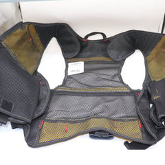Multi-pocket Work Tool Vest with Black Yellow Reflective Safety Strip Adjustable Strap