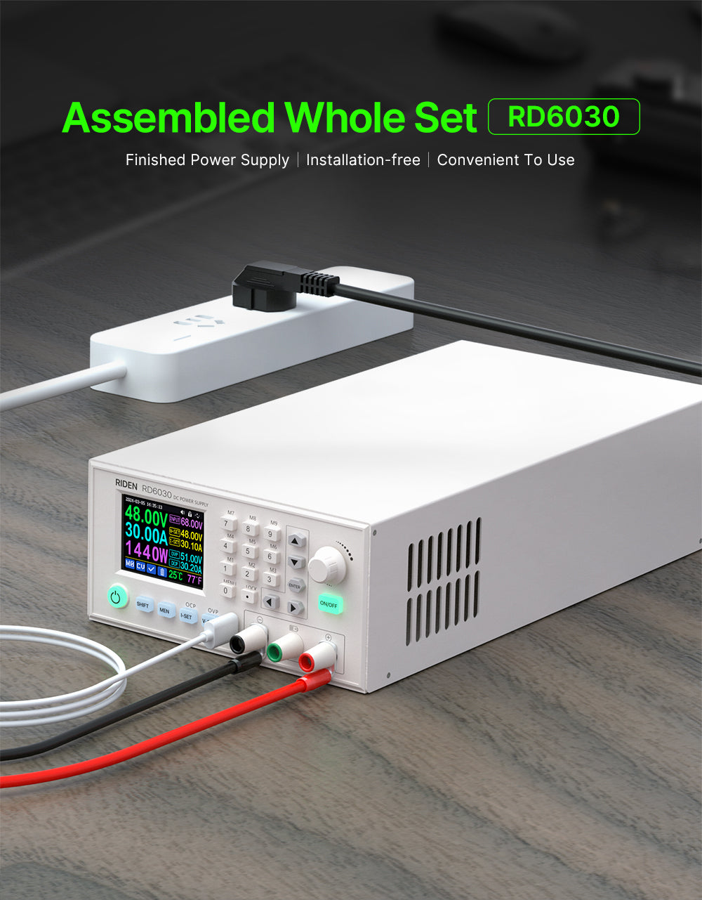 Assembled Set 60V 30A DC Voltage Step-down Stabilized Lab Power Supply Module Buck Adjustable Converter Battery Charging