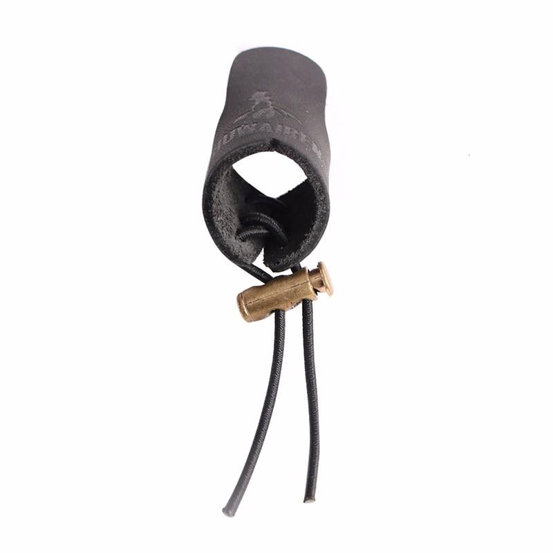 Cowhide Finger Guard Protector Glove for Fishing Ourdoor Activities Leather Finger Protection