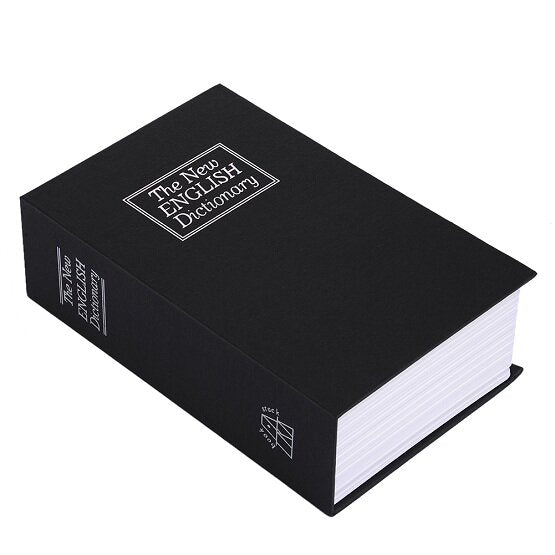 Metal Steel Cash Secure Hidden English Dictionary Money Box Coin Storage Box Secret Piggy Bank