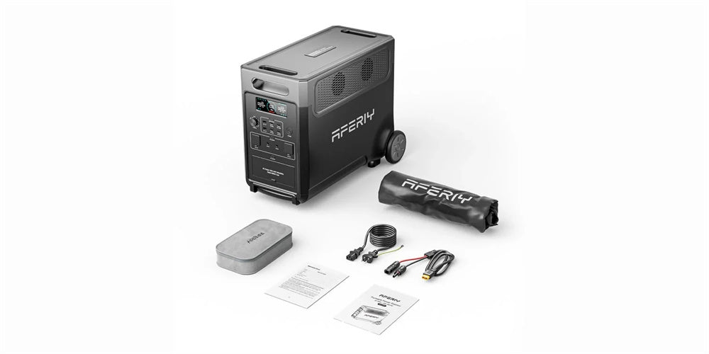 3600W 3840Wh LiFePO4 Portable Power Station, Optional 1 or 2 Expansion Batteries, App Control, UPS & Wheels for Home Backup & RV