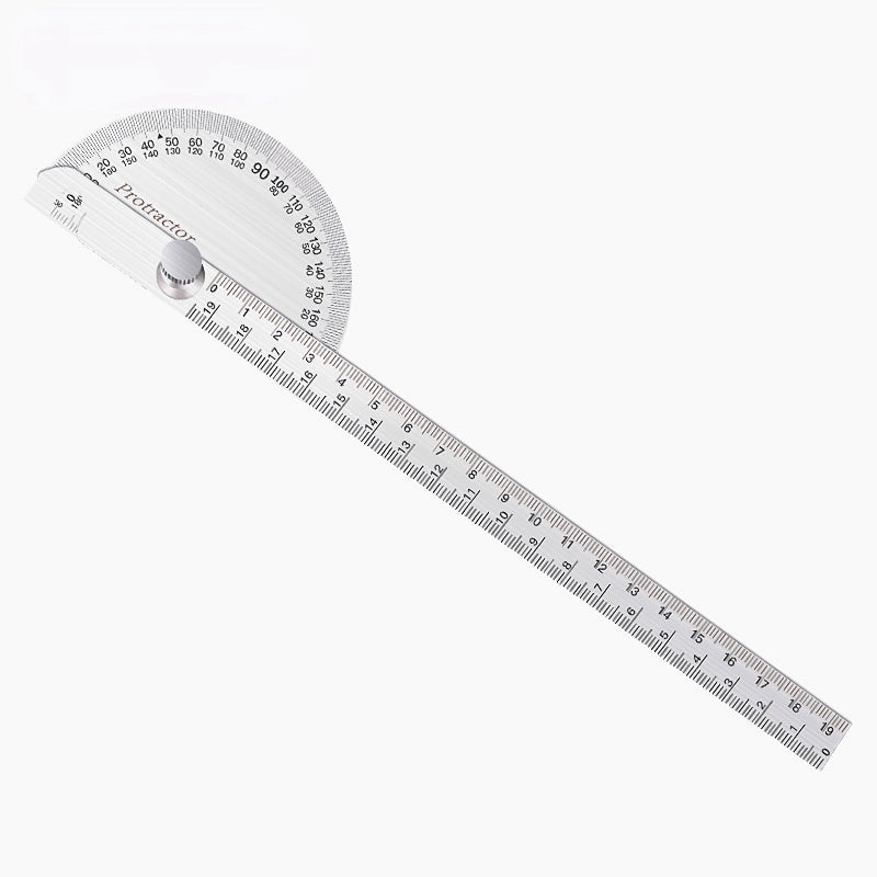 Stainless Steel irregular Protractor Large Carpenter's Measuring Angle Gauge