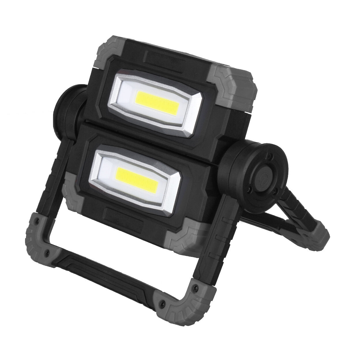 USB Rechargeable Outdoor Portable Work Lamp Searchlight Double Head COB Camping Light Anti-fall Flood Camp Spotlight