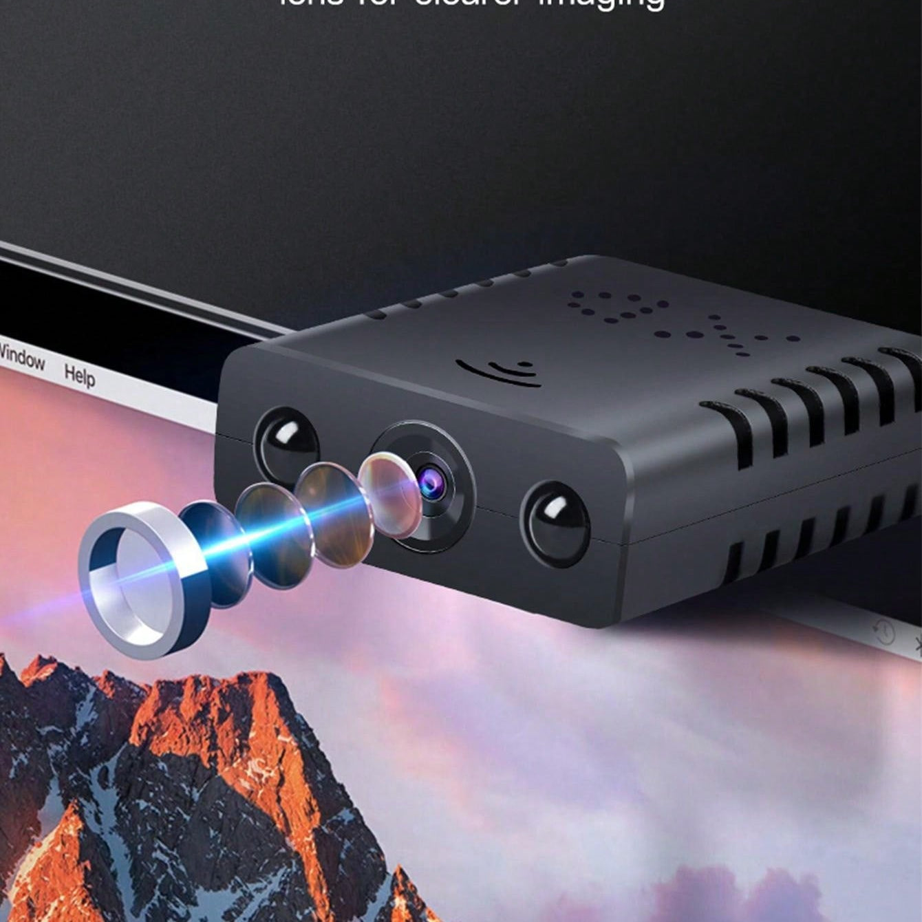 1080P WiFi Rechargeable Camera, 2X Digital Zoom, BSI CMOS Sensor, USB Interface, Compact Design, ABS Material