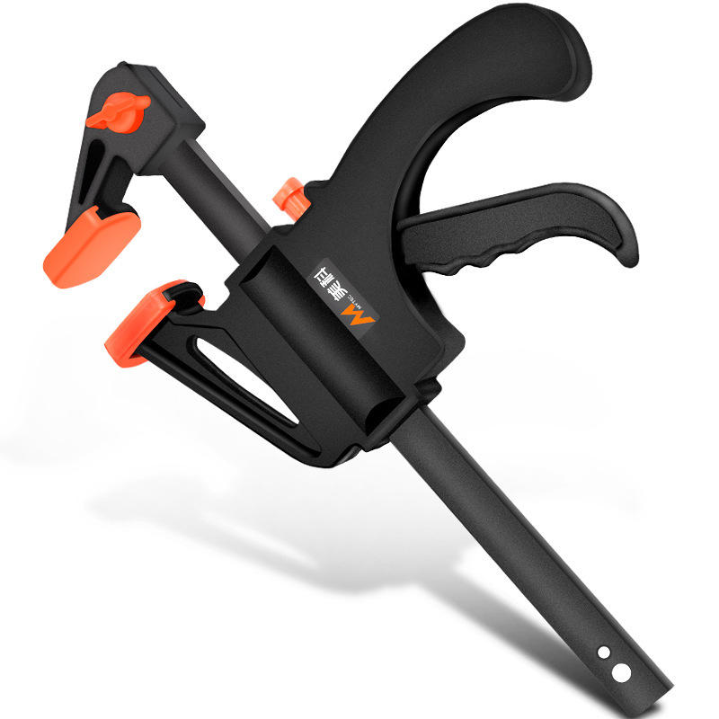 Woodworking F Clamp Clip Quick Ratchet Release Speed Squeeze Work Bar Kit Spreader Gadget Tools
