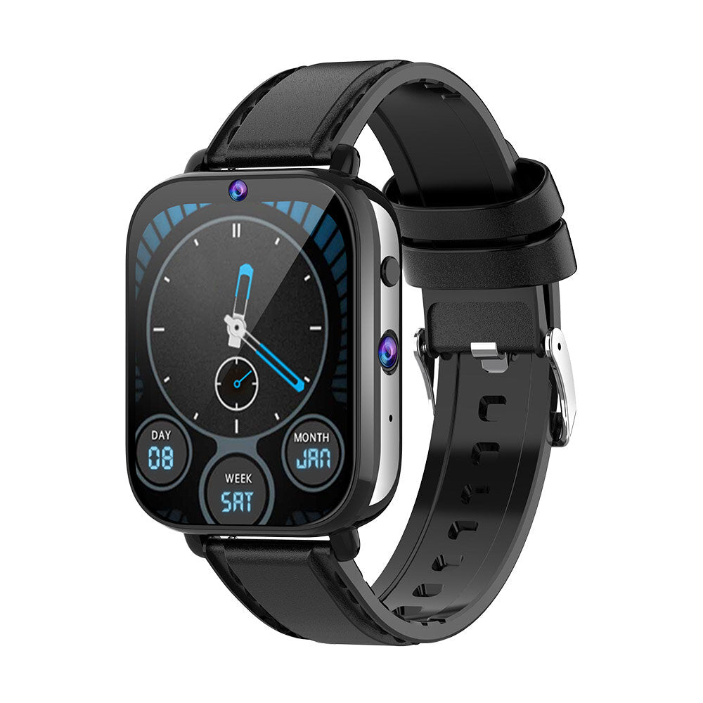 1.75 inch 320*385px Screen Android Smartwatch Heart Rate SpO2 Monitor Dual Cameras GPS GLONASS IP68 Waterproof Android 9.1 Face Unlock 4G Watch Phone