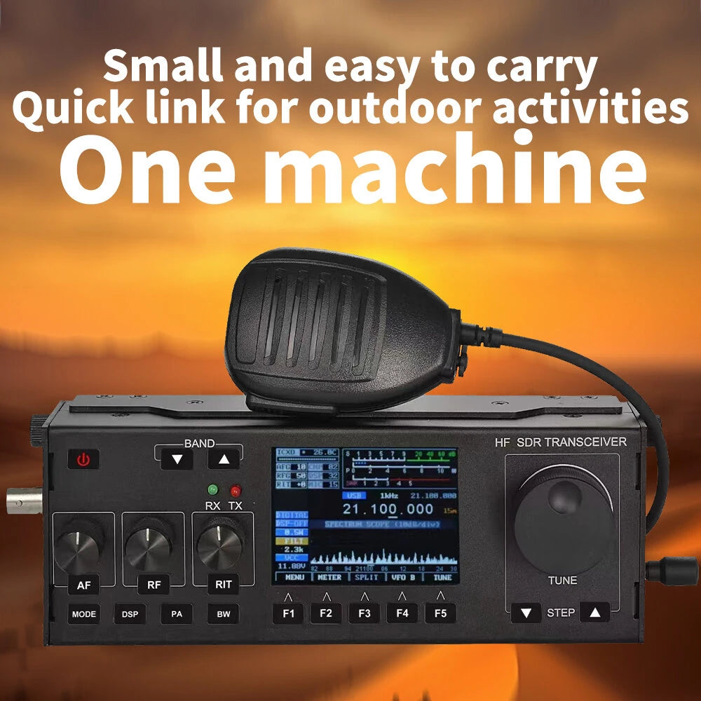 Portable HF SDR SSB Transceiver RS918 amateur Radio vehicle mounted CB ham mobile transceiver car two way radio
