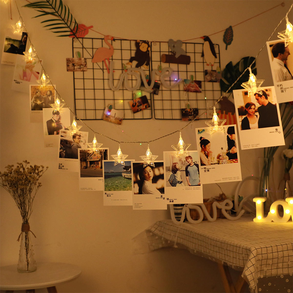 3 Meters 20 LED Photo Window Hanging Peg Clips String Lights Fairy Decor Wedding Light