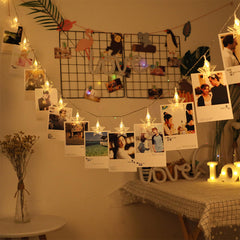 3 Meters 20 LED Photo Window Hanging Peg Clips String Lights Fairy Decor Wedding Light