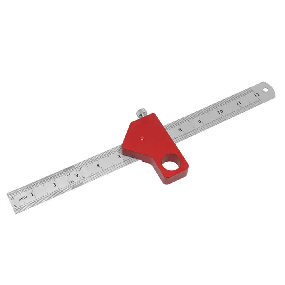 Combination Square Angle Ruler - Accurate 45/90° Measurements, Ergonomic Design, Durable Metal, Compact for Woodworking