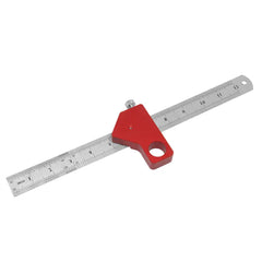 Combination Square Angle Ruler - Accurate 45/90° Measurements, Ergonomic Design, Durable Metal, Compact for Woodworking