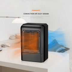 500W Portable PTC Ceramic Heater for Home & Office - Desktop Electric Warmer