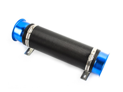 76mm 1M Car Air Intake Cold Pipe Flexible Duct Feed Hose Induction Kit Filter UK