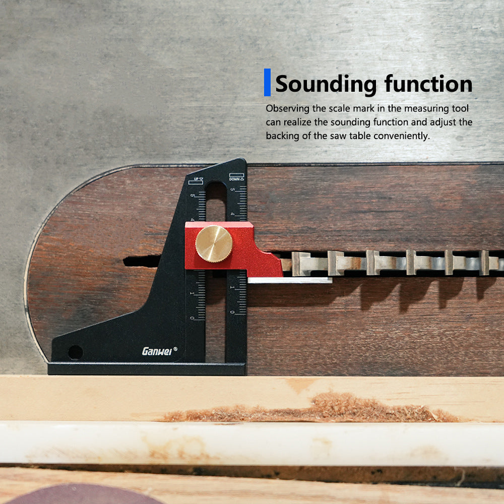 Woodworking Height Gauge - Dual-Scale Precision, Lightweight Aluminum, Depth Measurement, Ergonomic Design, 0-50mm Range