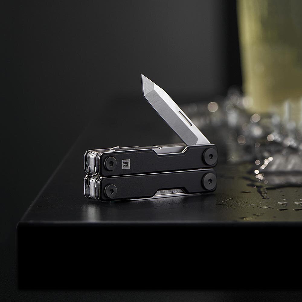 Multi-Function Folding Knife Stainless Steel Knife EDC Tool Tweezers Earpick From